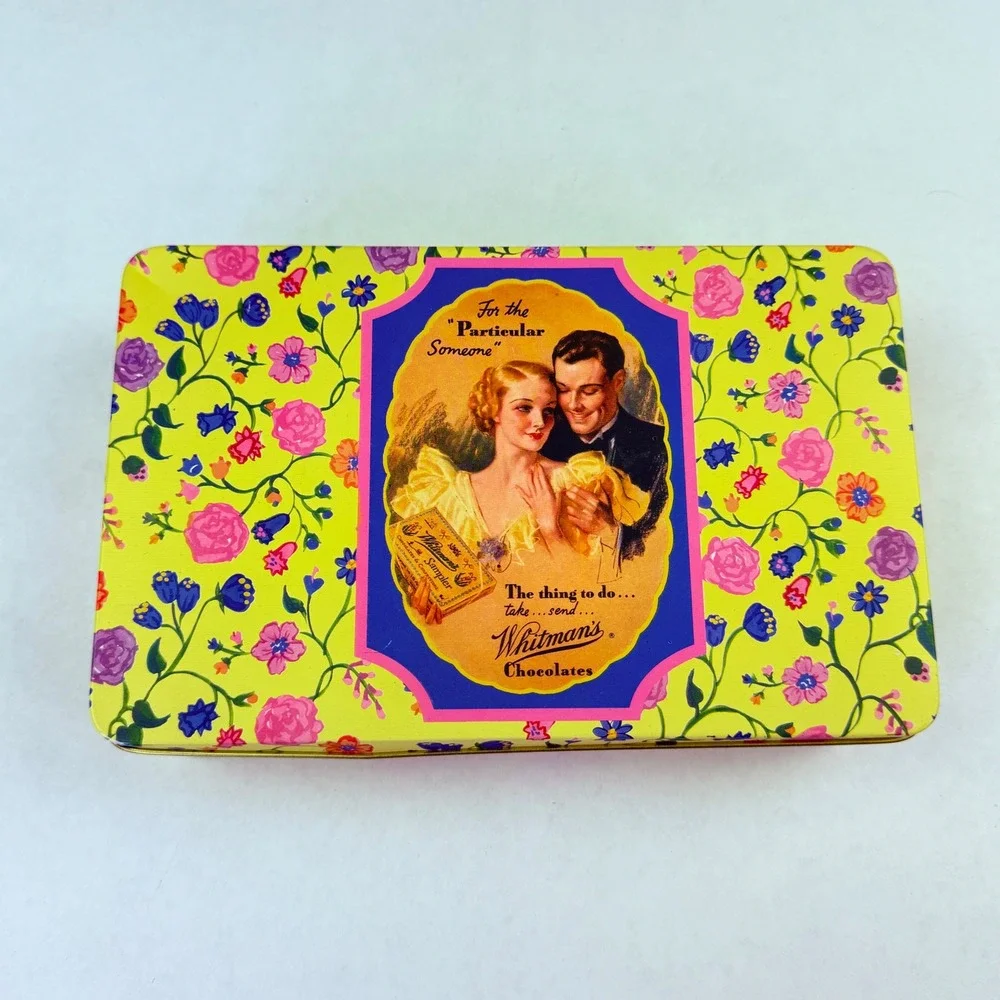 Whitman's Sampler 150th Anniversary Limited Edition Tin 1992 Floral Vintage‎